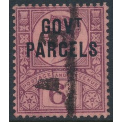 GREAT BRITAIN - 1887 6d purple/rose-red QV o/p GOVT PARCELS, used – SG # O66