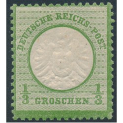 GERMANY - 1872 ⅓Gr green Large Shield, MH – Michel # 17a