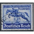 GERMANY - 1940 25+100pf blue Blue Ribbon Horse Race, used – Michel # 746