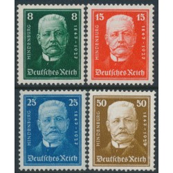 GERMANY - 1927 President Hindenburg set of 4, MH – Michel # 403-406