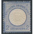 GERMANY - 1872 2Gr ultramarine Large Shield, MH – Michel # 20