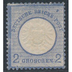 GERMANY - 1872 2Gr ultramarine Large Shield, MH – Michel # 20 GERMANY - 1872 2Gr ultramarine Large Shield, MH – Michel # 20
