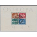 GERMANY - 1935 OSTROPA Stamp Exhibition S/S, used – Michel # Block 3