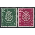 WEST GERMANY / BRD - 1950 Bach Anniversary set of 2, used – Michel # 121-122