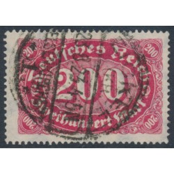 GERMANY - 1923 200Mk deep rose Numeral, used – Michel # 248c