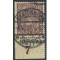 GERMANY - 1920 5Mk red-brown Official, used – Michel # D33b