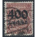 GERMANY - 1923 400Tausend on 15pf brown Official, used – Michel # D94