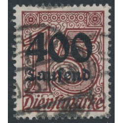 GERMANY - 1923 400Tausend on 15pf brown Official, used – Michel # D94