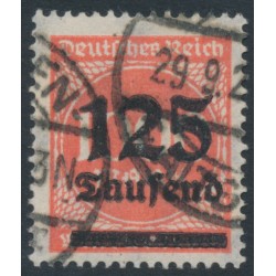 GERMANY - 1923 125Tausend on 1000Mk vermilion Numeral, used – Michel # 291b
