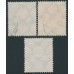 GERMANY - 1925 Coats of Arms Charity set of 3, used – Michel # 375-377