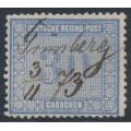 GERMANY - 1872 30Gr deep grey-blue Numeral, used – Michel # 13