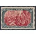 GERMANY - 1900 5Mk green/red REICHSPOST, type II, MH – Michel # 66II