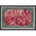 GERMANY - 1900 5Mk green/red REICHSPOST, type III, MH – Michel # 66III