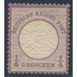 GERMANY - 1872 ¼Gr violet Large Shield, MH – Michel # 16