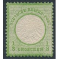 GERMANY - 1872 ⅓Gr yellow-green Large Shield, MH – Michel # 17a
