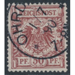 GERMANY - 1889 50pf red-brown Imperial Eagle, used – Michel # 50b
