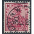 GERMANY - 1900 10pf red-carmine Germania, used – Michel # 56b