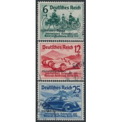 GERMANY - 1939 Nürburgring-Rennen overprints set of 3, used – Michel # 695-697 GERMANY - 1939 Nürburgring-Rennen overprints set of 3, used – Michel # 695-697