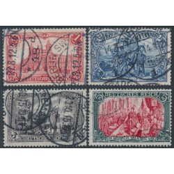 GERMANY - 1905 1Mk to 5Mk Definitives set of 4 (peacetime print), used – Michel # 94AI-97AI GERMANY - 1905 1Mk to 5Mk Definitives set of 4 (peacetime print), used – Michel # 94AI-97AI