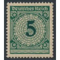 GERMANY - 1923 5pf deep green Numeral, variety ‘fat 5’, MH – Michel # 339III
