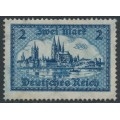 GERMANY - 1924 2RM blue View of Old Köln, MNH – Michel # 365