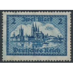GERMANY - 1924 2RM blue View of Old Köln, MNH – Michel # 365
