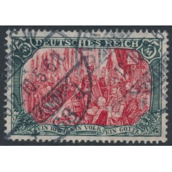 GERMANY - 1906 5Mk green/carmine DEUTSCHES REICH, used – Michel # 97AIa GERMANY - 1906 5Mk green/carmine DEUTSCHES REICH, used – Michel # 97AIa