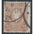 GERMANY - 1877 25pf rose-brown Imperial Eagle, used – Michel # 35aa