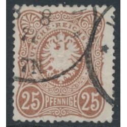 GERMANY - 1877 25pf rose-brown Imperial Eagle, used – Michel # 35aa