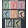 GERMANY - 1926-1927 5pf to 3M Eagles airmail set of 8, MH – Michel # 378-384 + A379