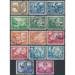 GERMANY - 1933 Richard Wagner Operas set of 14, used – Michel # 499-507 GERMANY - 1933 Richard Wagner Operas set of 14, used – Michel # 499-507