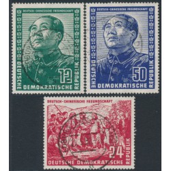 EAST GERMANY / DDR - 1951 Friendship with China set of 3, used – Michel # 286-288 EAST GERMANY / DDR - 1951 Friendship with China set of 3, used – Michel # 286-288