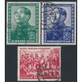 EAST GERMANY / DDR - 1951 Friendship with China set of 3, used – Michel # 286-288