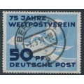 EAST GERMANY / DDR - 1949 50pf blue UPU Anniversary, used – Michel # 242