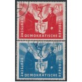 EAST GERMANY / DDR - 1951 Friendship with Poland set of 2, used – Michel # 284-285
