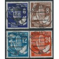 EAST GERMANY / DDR - 1950 6pf to 24pf Peace set of 4, used – Michel # 276-279