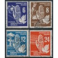 EAST GERMANY / DDR - 1950 Peace set of 4, used – Michel # 276-279