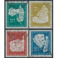 EAST GERMANY / DDR - 1950 Bach set of 4, used – Michel # 256-259