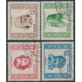 EAST GERMANY / DDR - 1952 Famous People set of 4, used – Michel # 311-314