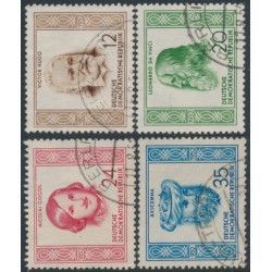 EAST GERMANY / DDR - 1952 Famous People set of 4, used – Michel # 311-314