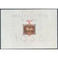 GERMANY - 1937 Brown Ribbon Horse Race M/S with overprint, MH – Michel # Block 10
