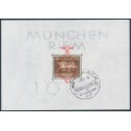 GERMANY - 1937 Brown Ribbon Horse Race M/S with overprint, used – Michel # Block 10