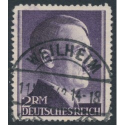 GERMANY - 1942 2RM violet Definitive, perf. 12½, used – Michel # 800A