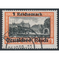 GERMANY - 1939 1RM on 1G red/black Danzig issue, used – Michel # 728