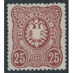 GERMANY - 1875 25pf reddish brown Imperial Eagle, MNG – Michel # 35a