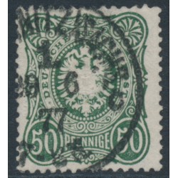 GERMANY - 1875 50pf deep grey-green Imperial Eagle, used – Michel # 38b