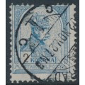 HUNGARY - 1901 2Kr grey-blue/black Emperor, perf. 12:11½, crown in circle watermark, used – Michel # 68A HUNGARY - 1901 2Kr grey-blue/black Emperor, perf. 12:11½, crown in circle watermark, used – Michel # 68A