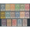 HUNGARY - 1913 Flood Relief set of 17, MH – Michel # 128-144 HUNGARY - 1913 Flood Relief set of 17, MH – Michel # 128-144