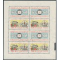 HUNGARY - 1959 2.50Ft FIP Congress sheetlet of four plus tab, used – Michel # 1583Kb HUNGARY - 1959 2.50Ft FIP Congress sheetlet of four plus tab, used – Michel # 1583Kb