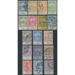 HUNGARY - 1913 Flood Relief set of 17, used – Michel # 128-144